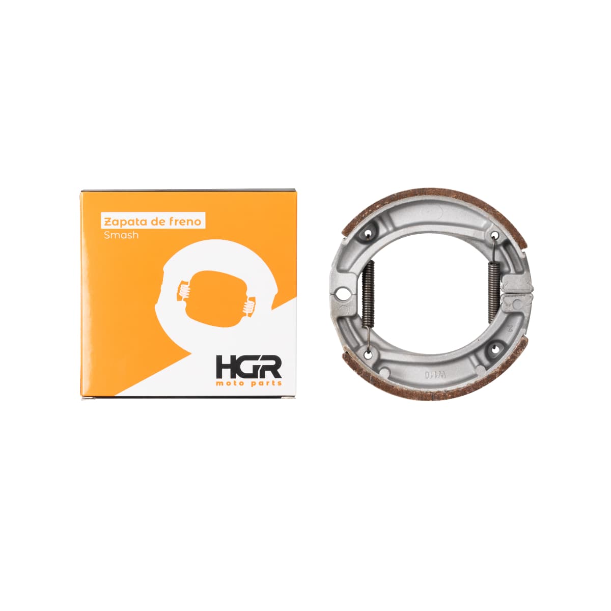 Imagen de ZAPATA DE FRENO RESORTES CRUZADOS (SMASH) (código 216002)